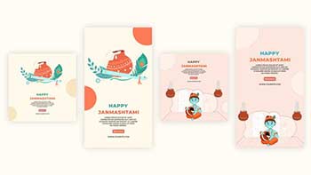 Happy Janmashtami Celebrate Instagram Story and Post-39084098