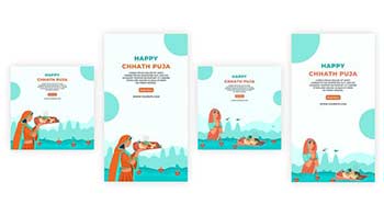 Indian Culture Chhath Puja Instagram Story and Post-39097383
