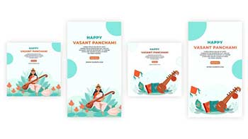 Happy Vasant Panchami Festival Instagram Story and Post-39097647