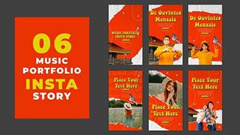 Cool Music portfolio Instagram Story Pack-39123121