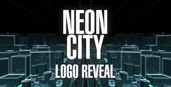 پروژه افترافکت Neon City Logo-3407858