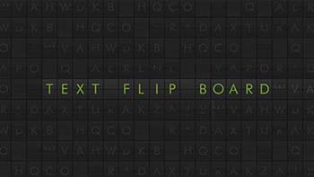 پروژه افترافکت Text Flip Board-7877354