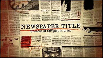  پروژه افترافکت Newspaper Title-934