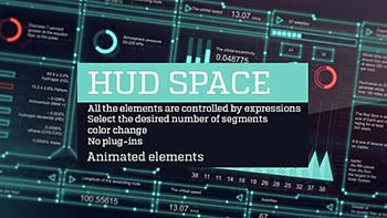 پروژه افترافکت Hud space-15087018
