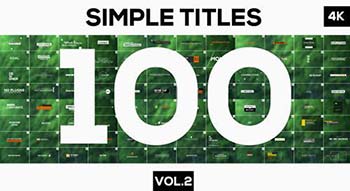 پروژه افترافکت 100 Simple Titles-15506926