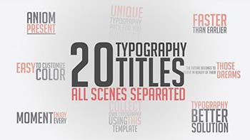 پروژه افترافکت Unique Typography-10002409