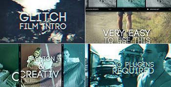 پروژه افترافکت Glitch Film Intro-10898983