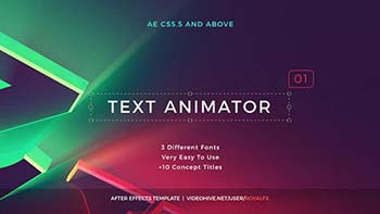 پروژه افترافکت Text Animator-16491525