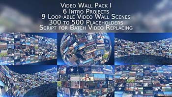 پروژه افترافکت Video Wall Pack-11447629