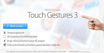 پروژه افترافکت Touch Gestures-303783