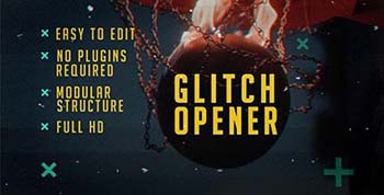 پروژه افترافکت Glitch Opener-15355000