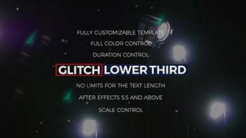 پروژه افترافکت Glitch Lower Thirds Titles-17100890