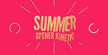 افترافکت Summer Opener Kinetic-16799070