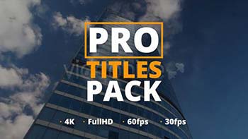 پروژه افترافکت Pro Titles Pack-16962697