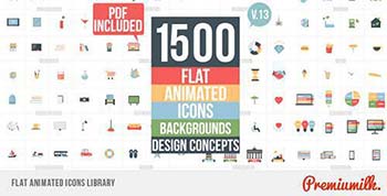 پروژه افترافکت Flat Animated Icons-11453830