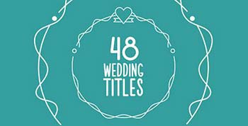 پروژه افترافکت 4 Wedding Titles-15673904