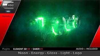 پروژه افترافکت Neon Energy Glass-17196496