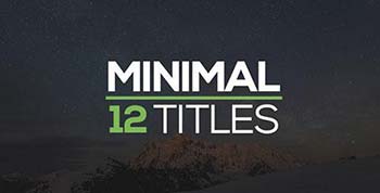 پروژه افترافکت Minimal Titles-17919335