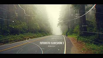 پروژه افترافکت Futuristic Slideshow-17919547