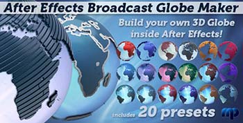 پروژه افترافکت Broadcast Globe-1856391