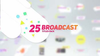 پروژه افترافکت 25 Broadcast Titles-17902540