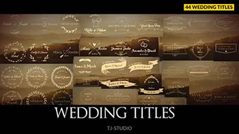 پروژه افترافکت Wedding Titles-17622074