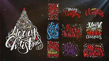 افترافکت Christmas Lettering-21342