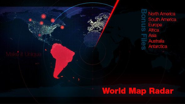 World Map Radar