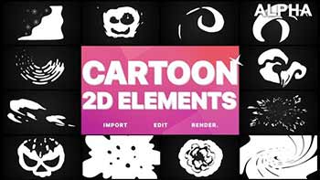 2D Cartoon Elements-25075533