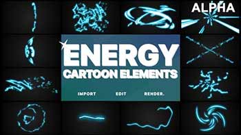 Cartoon Energy Elements-23775282