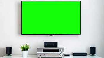 Green Screen HDTV In Room-1056329