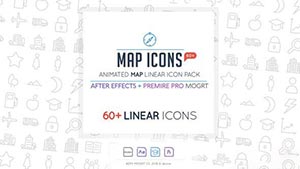 Map Linear Icon Pack-23428612
