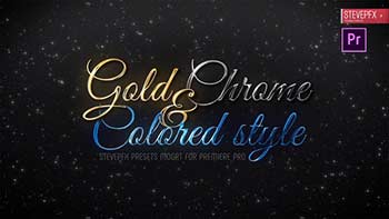 Gold Chrome Colored Steel Titles-24647949