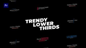 Trendy Lower Thirds MOGRT-33122863