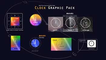Real Time Clock Animation Pack-34976319