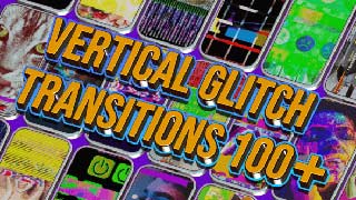 110 Vertical Glitch Transition Pack-44937805