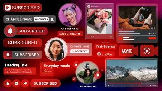 Social Media Infographics for YouTube MOGRT-52808829