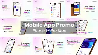 Mobile App Promo Phone 17 Pro Max MOGRT-59980257
