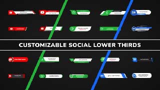 Customizable Social Lower Thirds-60764771