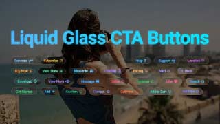 Liquid Glass CTA Buttons MOGRT-60983371