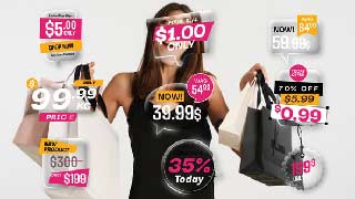 Liquid Glass Sale Labels Price Tags MOGRT-61527003