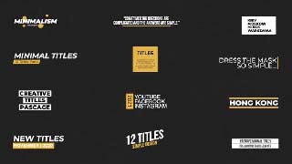 Minimal Titles Premiere Pro MOGRT -34317532