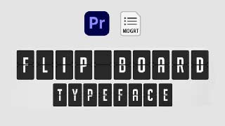 Flip Board-Animated Typeface for Premiere Pro-37683350