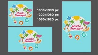 Hello Summer Intro MOGRT-45825405